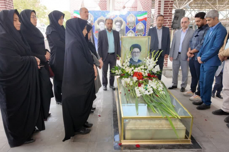 ادای احترام جهادگران دانشگاهی آذربایجان‌شرقی به مقام شامخ شهید آل هاشم